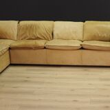 Canapé d’angle cuir 60 70 vintage