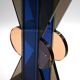 Vase en cristal Ettore Sottsass pour Fontana Arte 1970