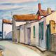 André Duculty (1912-1990) Watercolor on paper "Ile de Ré" Signed lower right and dated 1955