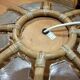 Suspension nacre et bambou