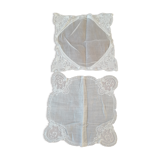 Lot 2 petits napperons faits mains