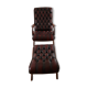Fauteuil chesterfield et son repose pieds