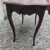 Louis XV style walnut desk table