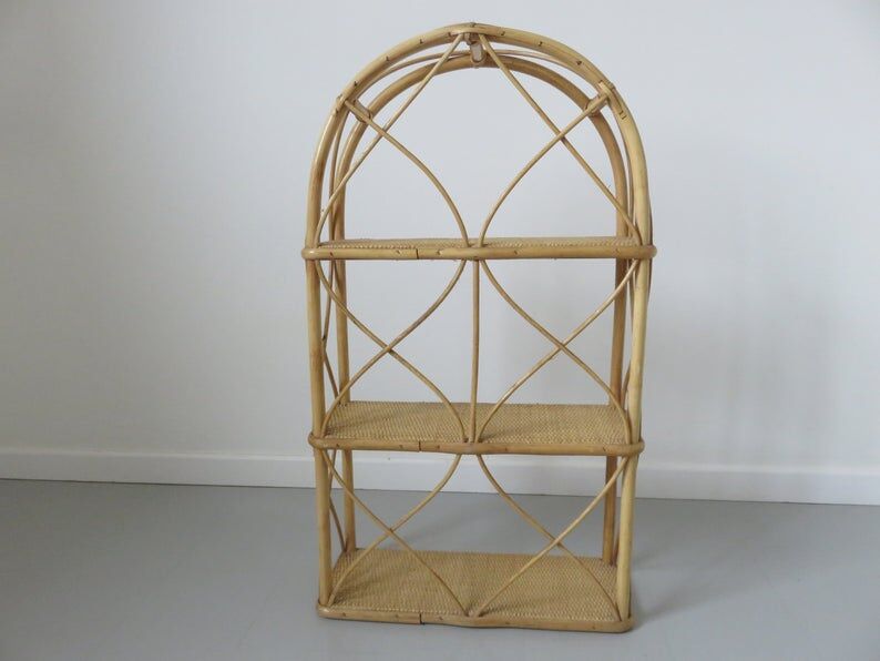 Bamboo rattan spread 60s 70s