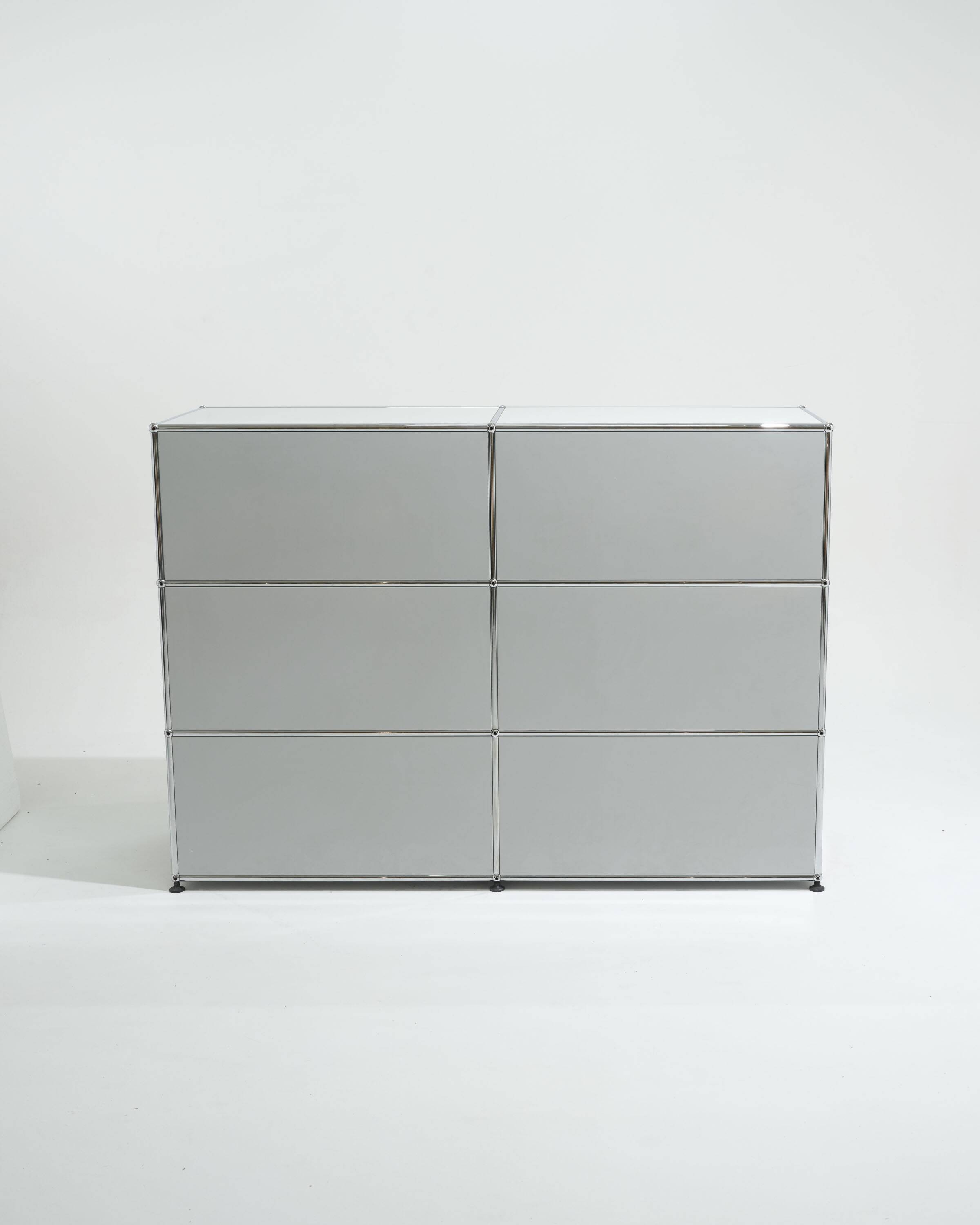 USM Haller 6-section metal storage unit, 2000s