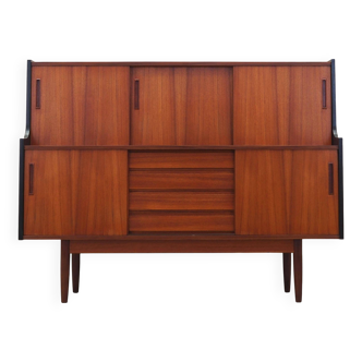 Teak highboard, Danish design, 1960s, production: Denmark