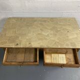 Old wooden farmhouse table