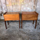 Pair of bedside table scandinavian vintage wood