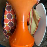 Orange tam-tam by Stamp with integrated pocket.