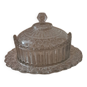 Candy box sugar bowl on glass frame