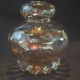 Amber glass lampshade