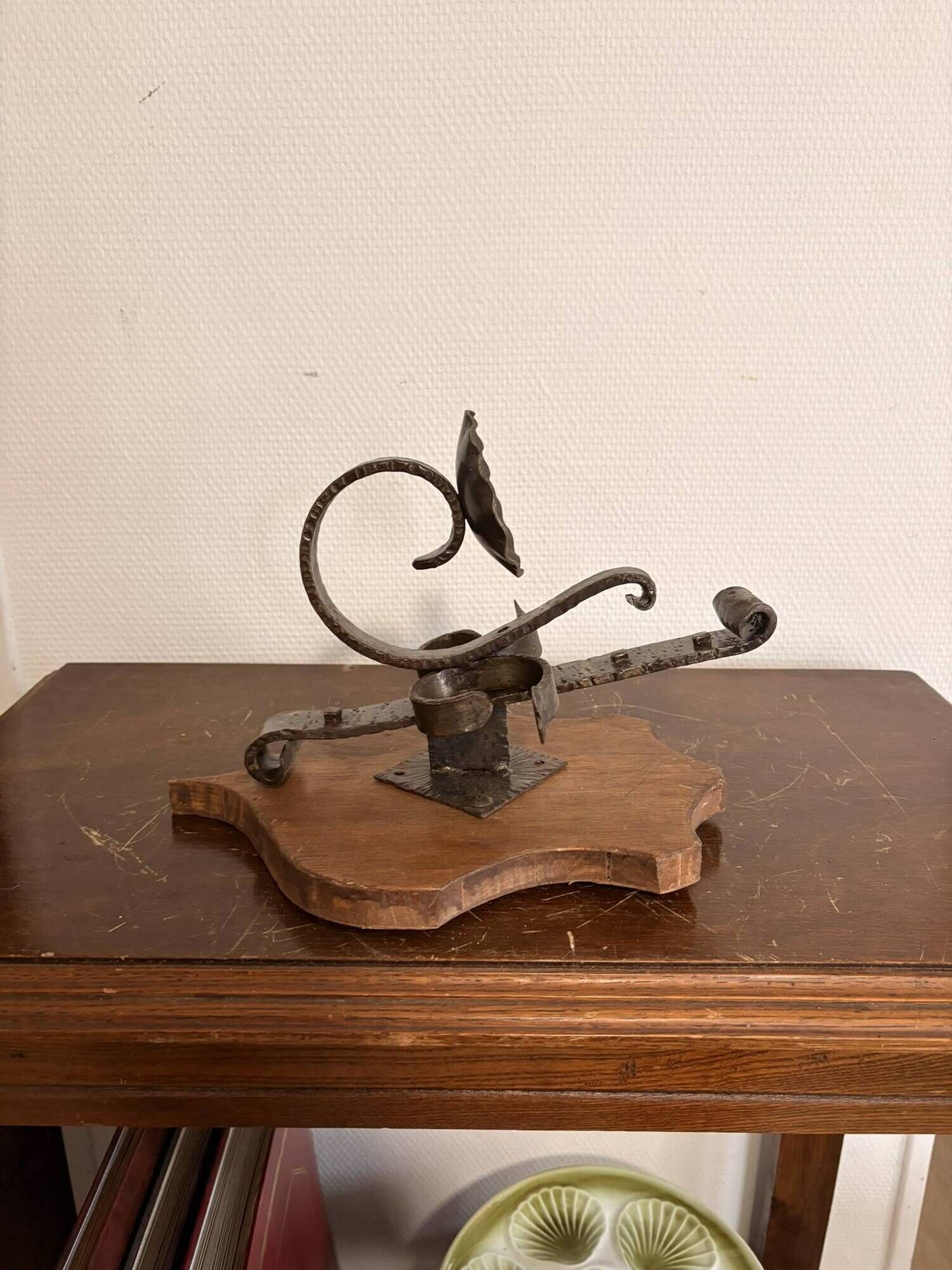 Antique Candle Holder Wall Sconce Wrought Iron Gothic Rustic Candle Holder