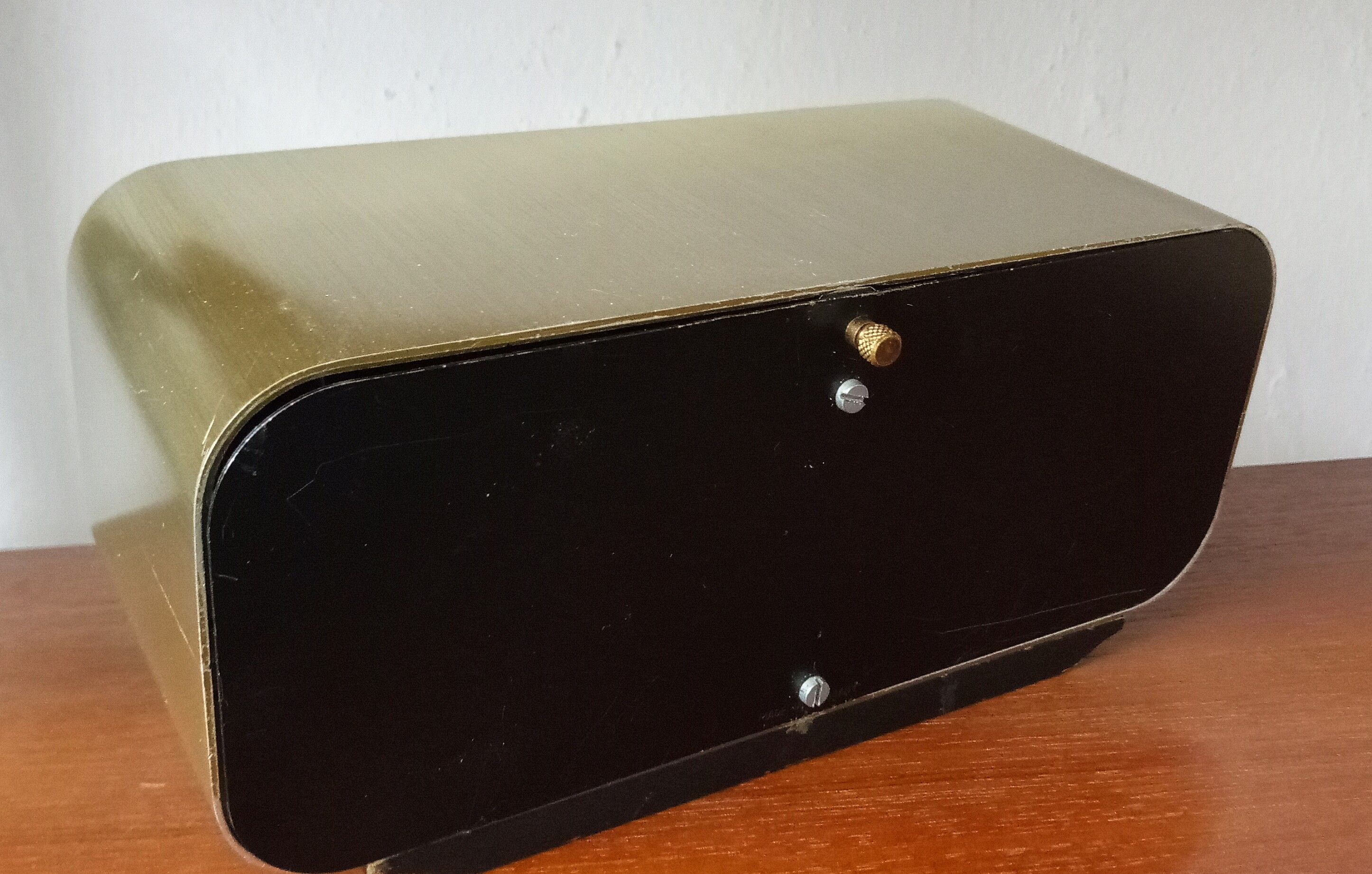 Rare table clock by Junghans , germany 70s