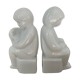 Pair of vintage ceramic bookends 70s-80s