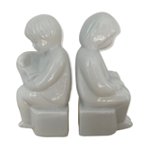 Pair of vintage ceramic bookends 70s-80s