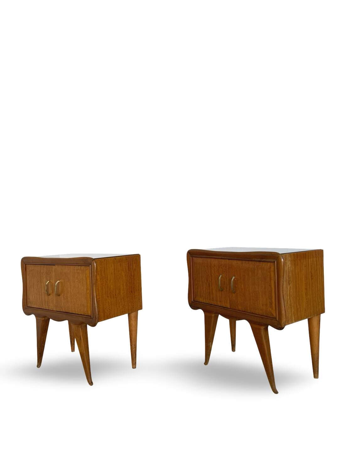 Paire de tables de chevet italiennes, milieu XXème