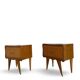 Paire de tables de chevet italiennes, milieu XXème