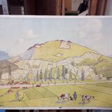 Affiche scolaire 21 la colline et le plateau 22 la montagne jeune