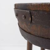 Barrel Tripod side table or tripod Planter - Brutalist