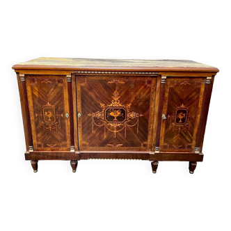 Sideboard in the marquetry style of Napoleon III period.