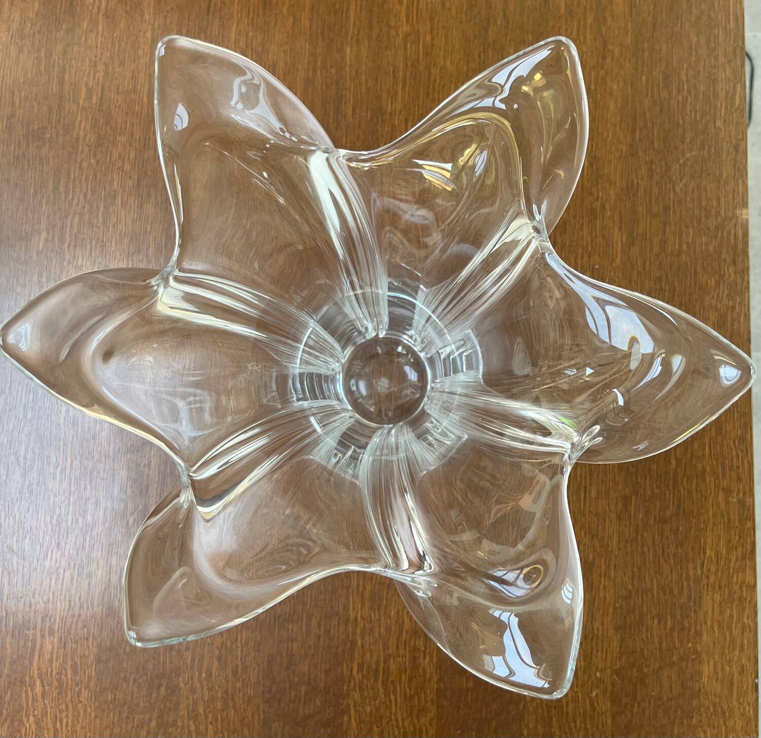 Large antique crystal vase – Art Vannes France