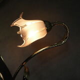 Flower light shade table lamp