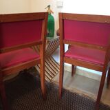Pair of red armchairs