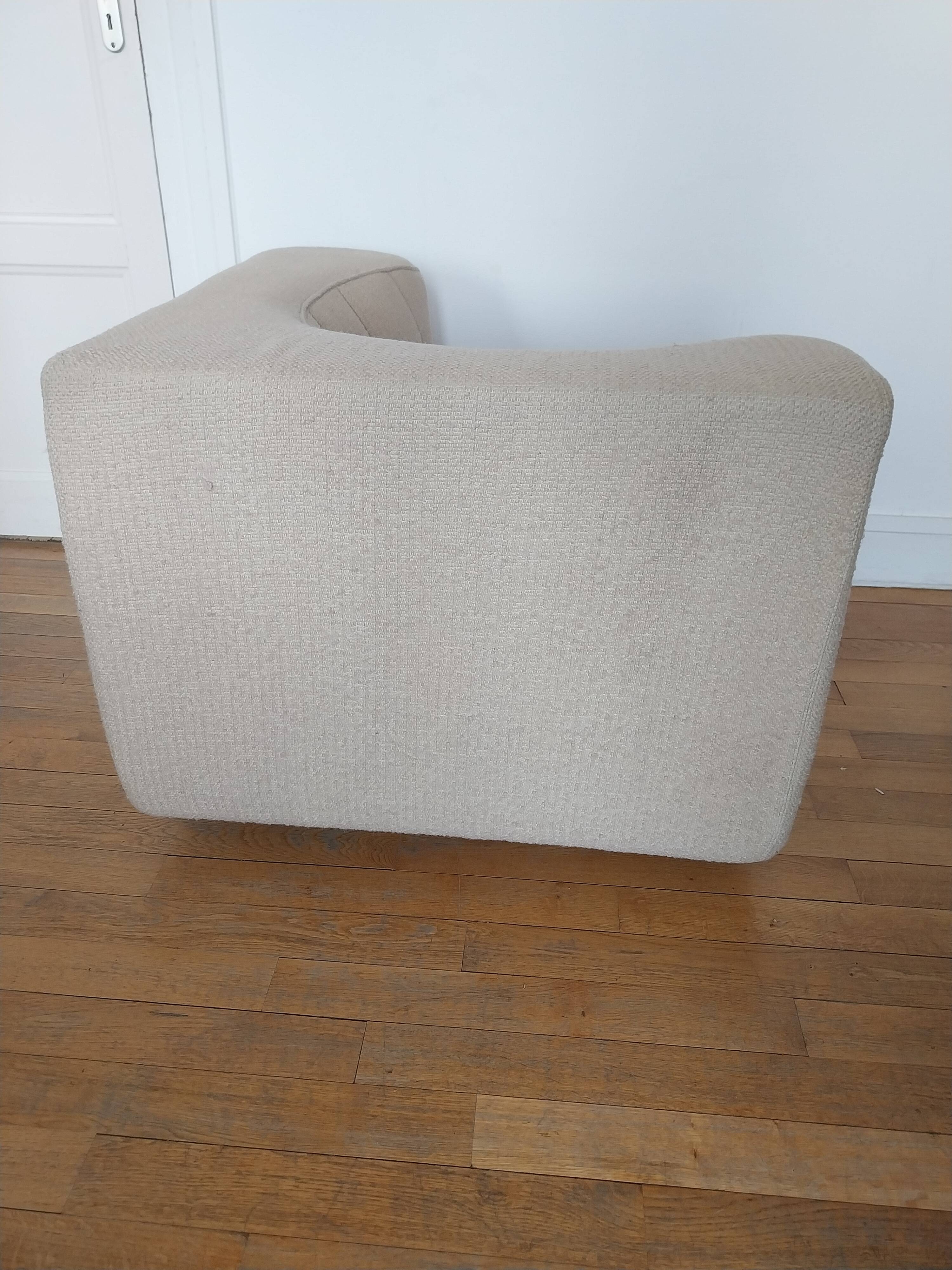 Pair of Novemila armchairs Tito Agnoli for international furniture 70s