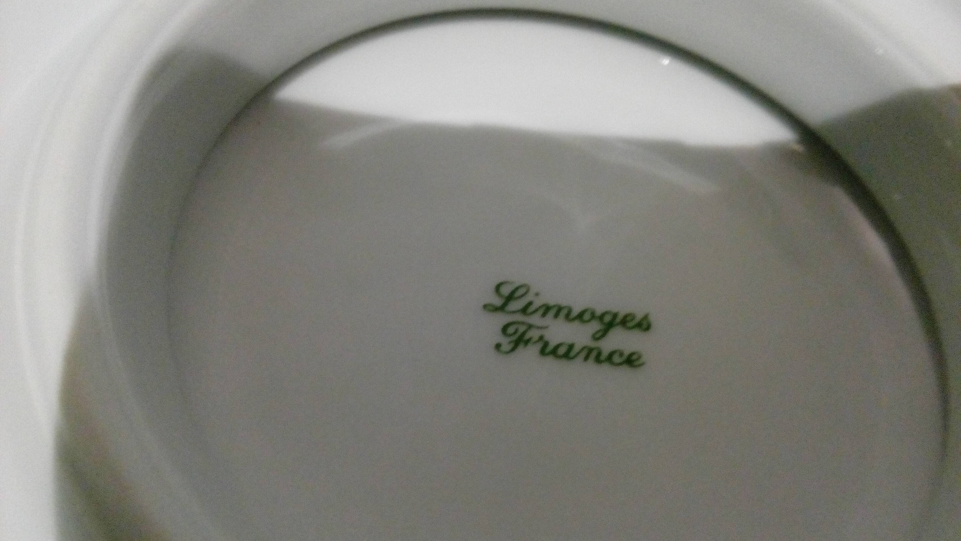 Blue sauce boat from Limoges