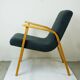 Roland Rainer Lounge Chair Café Ritter with grey bouclé.