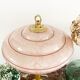 Glass and brass table lamp