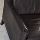 Danish mid century dark brown leather lounge chair, 1960s