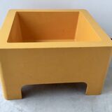 Emsa orange side table - space-age plastic 1960