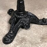 Parisian bistro table in cast iron with marble top