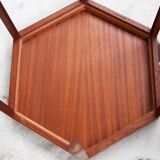 Set of 3 stackable teak tables Hans Andersen Artex 1960s