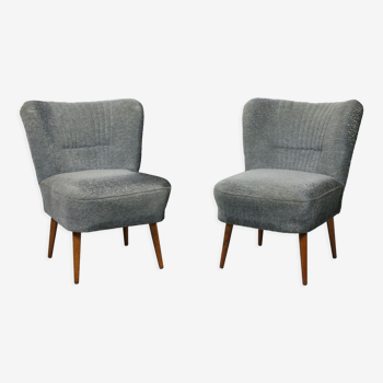Art deco chairs in blue, set of 2