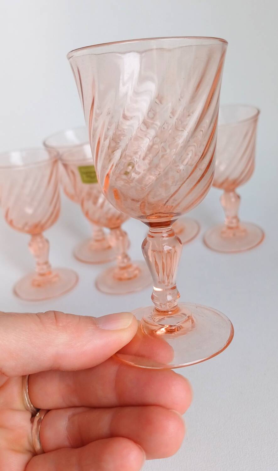 Rosaline liqueur glasses