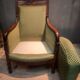 Empire period bergère in mahogany