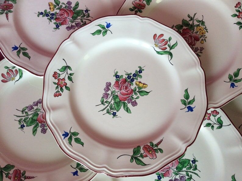 Set of dessert plates from the Lunéville manufacture
