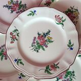 Set of dessert plates from the Lunéville manufacture