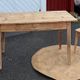 Old farmhouse table in raw solid wood with 1 drawer, for 4/6 people.
