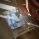 Vintage plexiglass side coffee table
