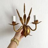 Hollywood Regency Italian wheat ear sconces