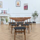 Set of 6 Farstrup model 210 chairs.