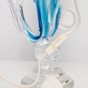 Mid-Century Fish Table Lamp in Glass, France, 1960s