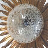 Vintage wheat ear pendant light from the 1970s