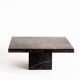 Vintage coffee table. Veined marble. France, 1970s