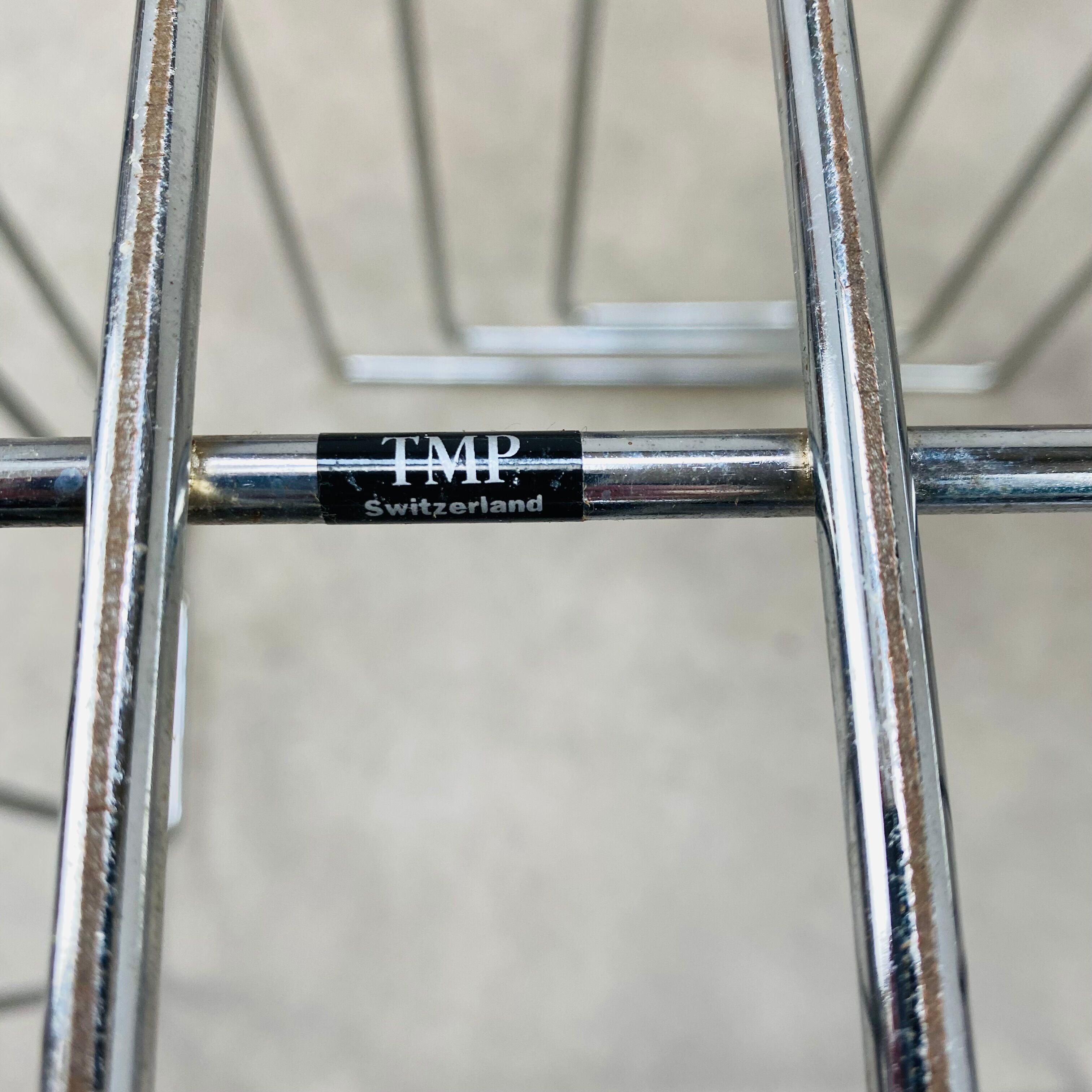 Willi Glaeser chromed metal magazine holder for TMP 80s