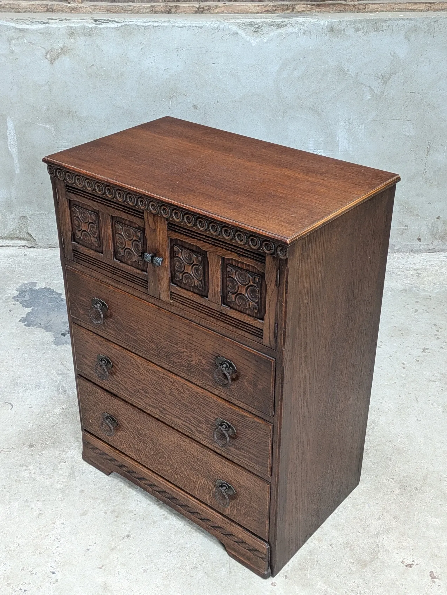 English high chest of drawers