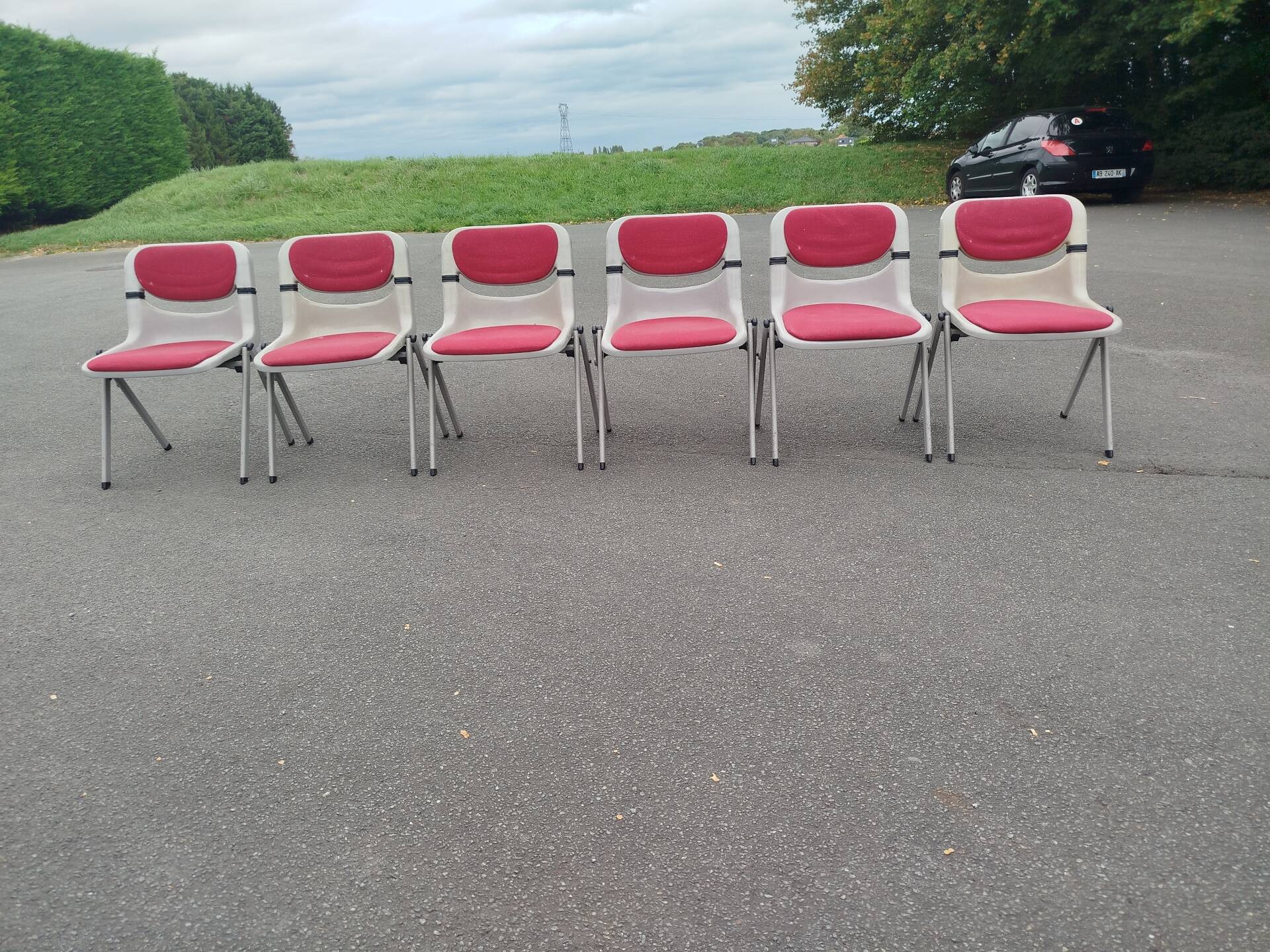 Lot of 6 designer chairs by Emilio Ambasz and Giancarlo Piretti for Openark.